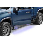 AMP Research PowerStep Xtreme electric running boards with dual motors for 2022-2026 Chevy Silverado and GMC Sierra.
