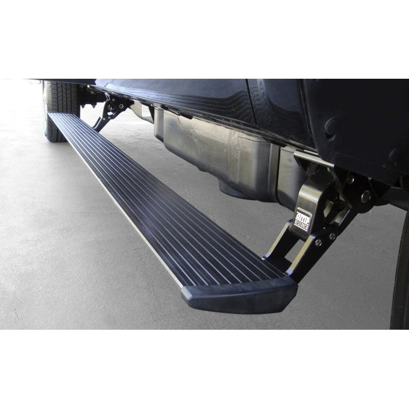 79-inch black anodized aluminum 2-rib replacement step for AMP Research PowerStep running board systems.