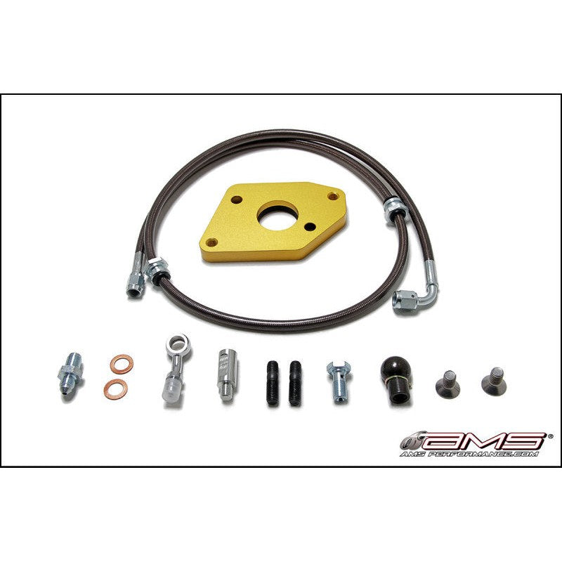 AMS Performance clutch master cylinder conversion kit with included master cylinder and hardware for Mitsubishi Evolution X