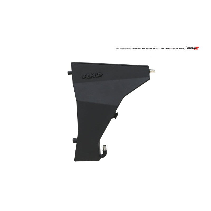 AMS Performance Red Alpha auxiliary intercooler coolant tank for 2016-2021 INFINITI Q50 VR30