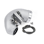 APR cast aluminum 4-inch turbocharger inlet with interchangeable adapter rings and heat shield for Audi 2.5T engines
