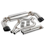 APR T304 stainless steel catback exhaust system with diamond black oval tips for 2017-2020 Audi RS3.