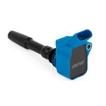 Blue APR MS100204 performance ignition coil with APR logo for Audi and Volkswagen MQB engines.