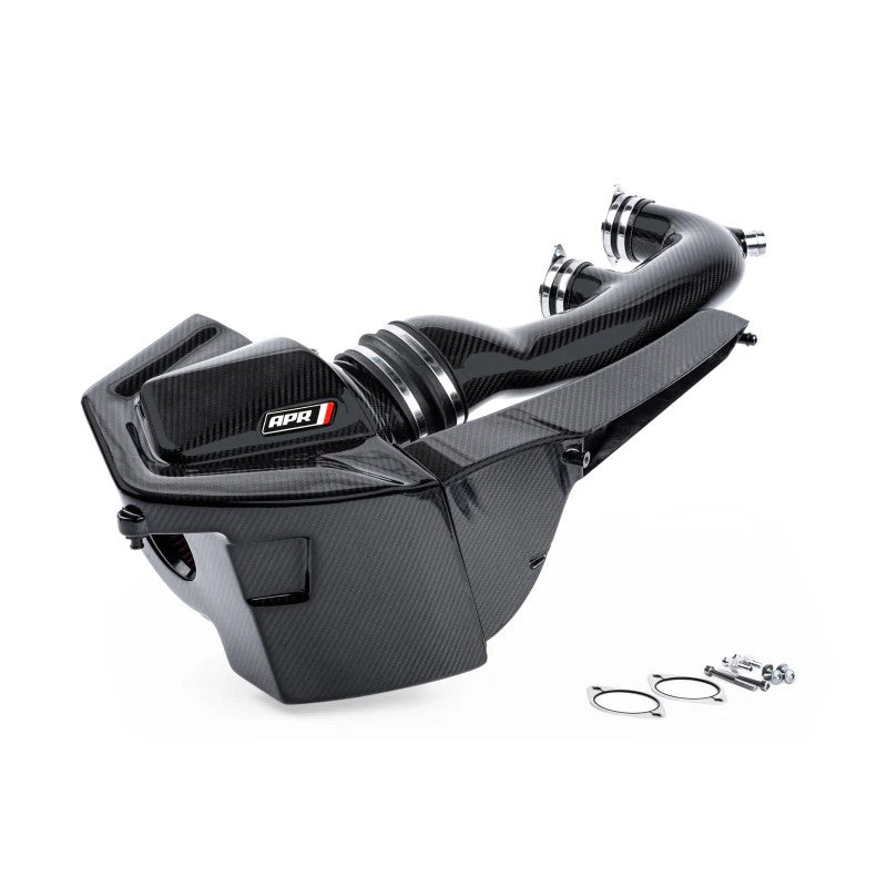 APR gloss carbon fiber intake airbox and oversized inlet pipe for Audi RS5 2.9T