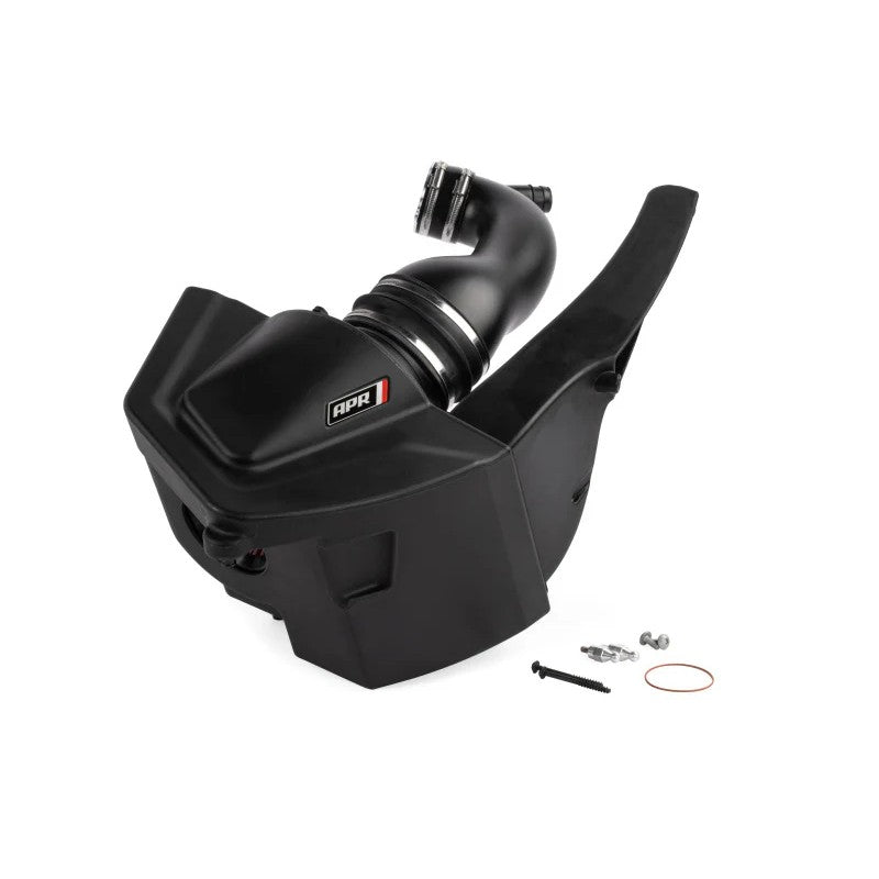 APR PEX Full Intake System featuring a black composite airbox, large cotton gauze filter, and turbo inlet pipe.