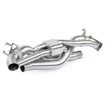 APR brushed T304 stainless steel catback exhaust system with cast valve housings for Porsche 911 Carrera