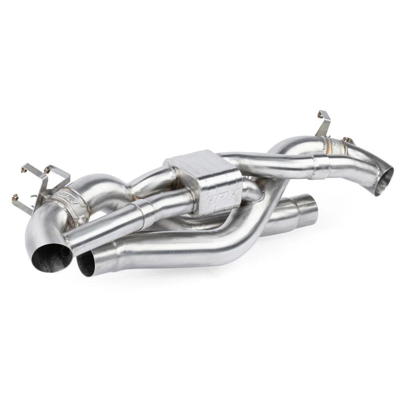 APR brushed T304 stainless steel catback exhaust system with cast valve housings for Porsche 911 Carrera