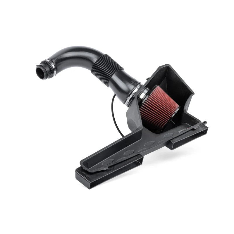 APR CI100052 109mm intake system featuring dual frontal inlets and turbocharger adapter for Audi and VW 2.0T engines.