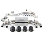 APR T304 stainless steel cat-back exhaust system with quad matte carbon fiber tips for 2022-2026 Volkswagen Golf R