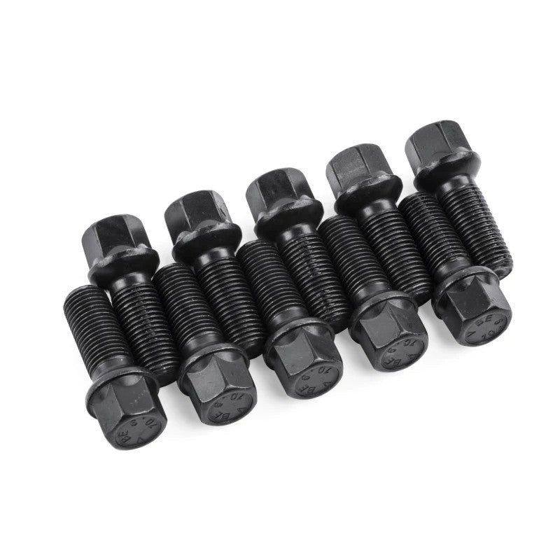APR 27mm Black Lug Bolts - Use w/Factory Spacers - Select Audi 1996-2026 (Set of 10)