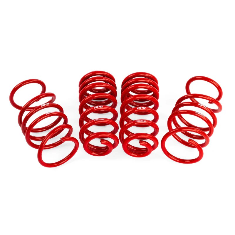 APR Red Lowering Springs for 2022-2026 Volkswagen Golf R (MK8)