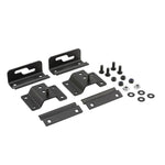 Black powder-coated steel ARB BASE Rack quick release awning bracket for dovetail mounting.