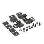 ARB BASE Rack recovery track mounting bracket in black corrosion-resistant steel with dovetail clamp hardware.
