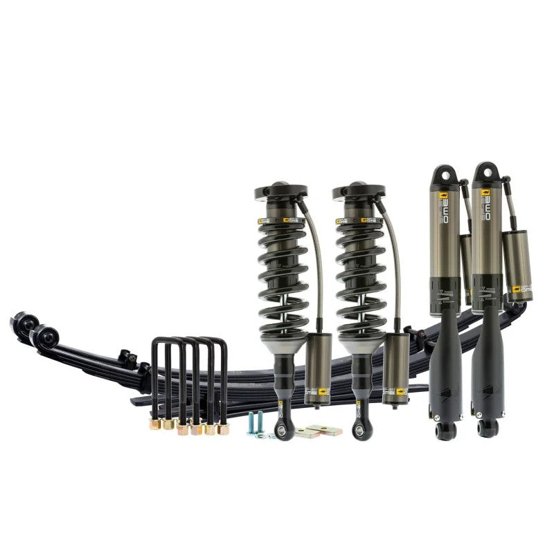ARB Old Man Emu BP-51 internal bypass shock absorber with remote reservoir and hard-anodized aluminum body.