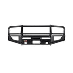 ARB Deluxe black powder-coated steel winch bumper with jacking points for 2003-2007 Toyota Land Cruiser.