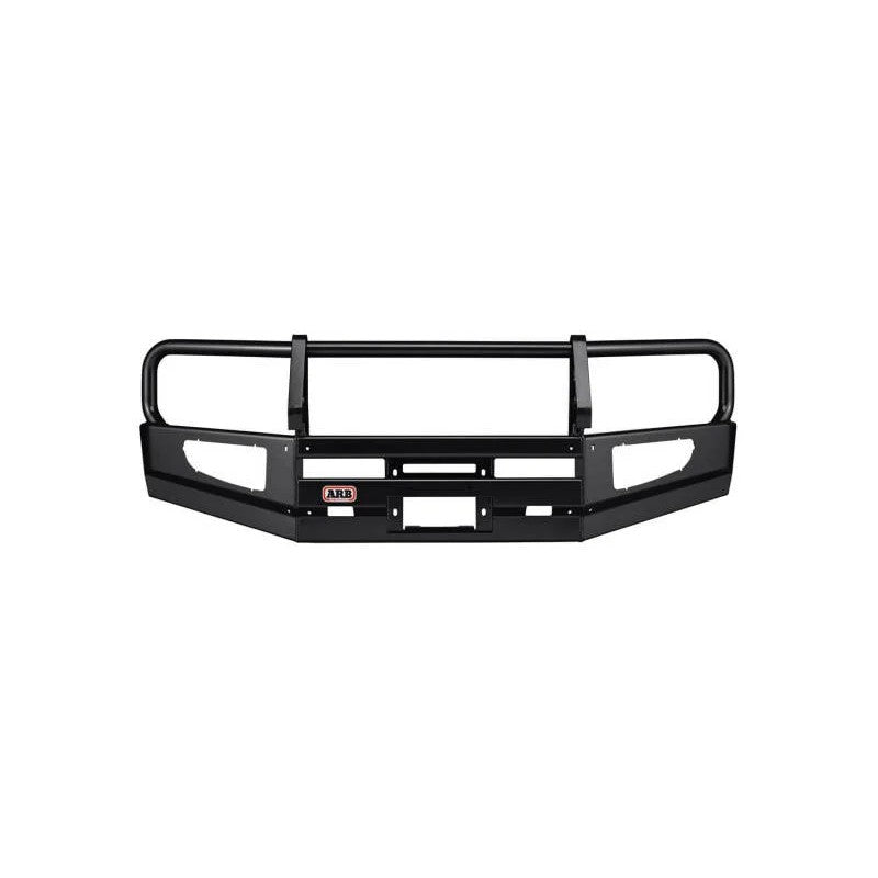 ARB Deluxe black powder coated steel front bumper and mounting kit for 2010-2013 Toyota 4Runner.