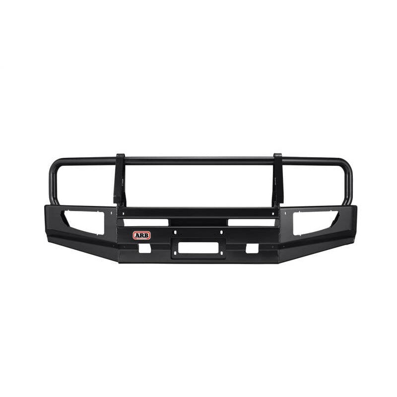 Black powder coated ARB Deluxe Bull Bar winch mount bumper with urethane buffers for a 2003-2005 Toyota 4Runner