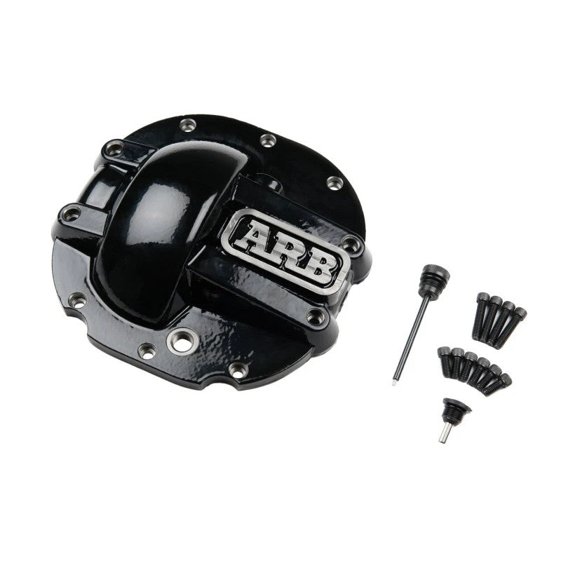 Black powder coated ARB high-tensile nodular iron differential cover for Dana 60 and Dana 50 axles