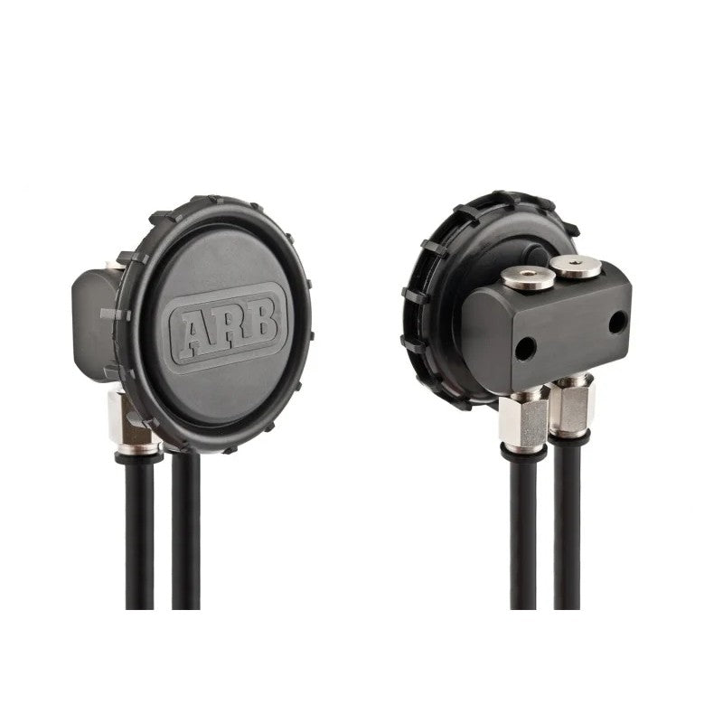 ARB 170112 Differential Breather Kit featuring an anodized billet aluminum manifold and splash-resistant filter.