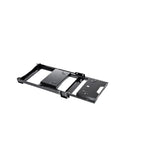 Black e-coated steel ARB ZERO fridge slide with sealed roller bearings and locking catch.