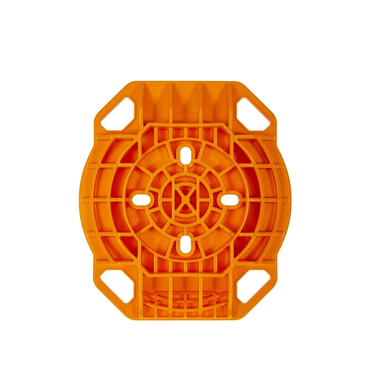 High-visibility orange ARB Jack Base with textured non-slip bottom and 15,400lb load capacity