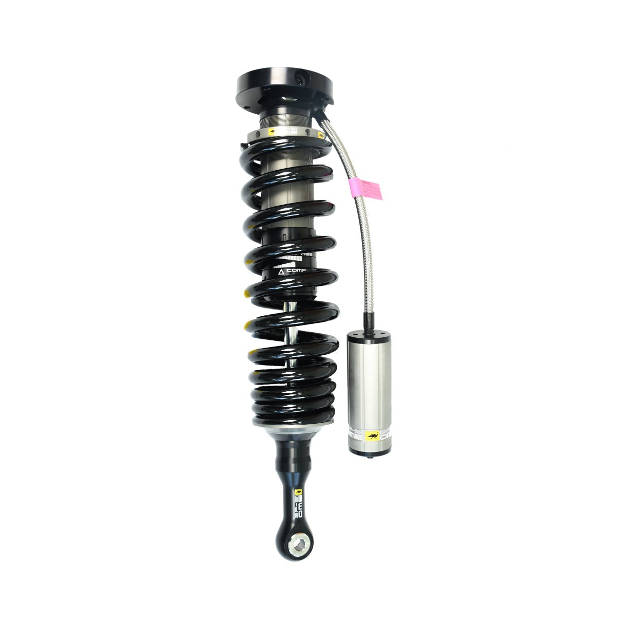 ARB Old Man Emu BP-51 front left internal bypass coilover with X5K steel spring for Toyota Land Cruiser.