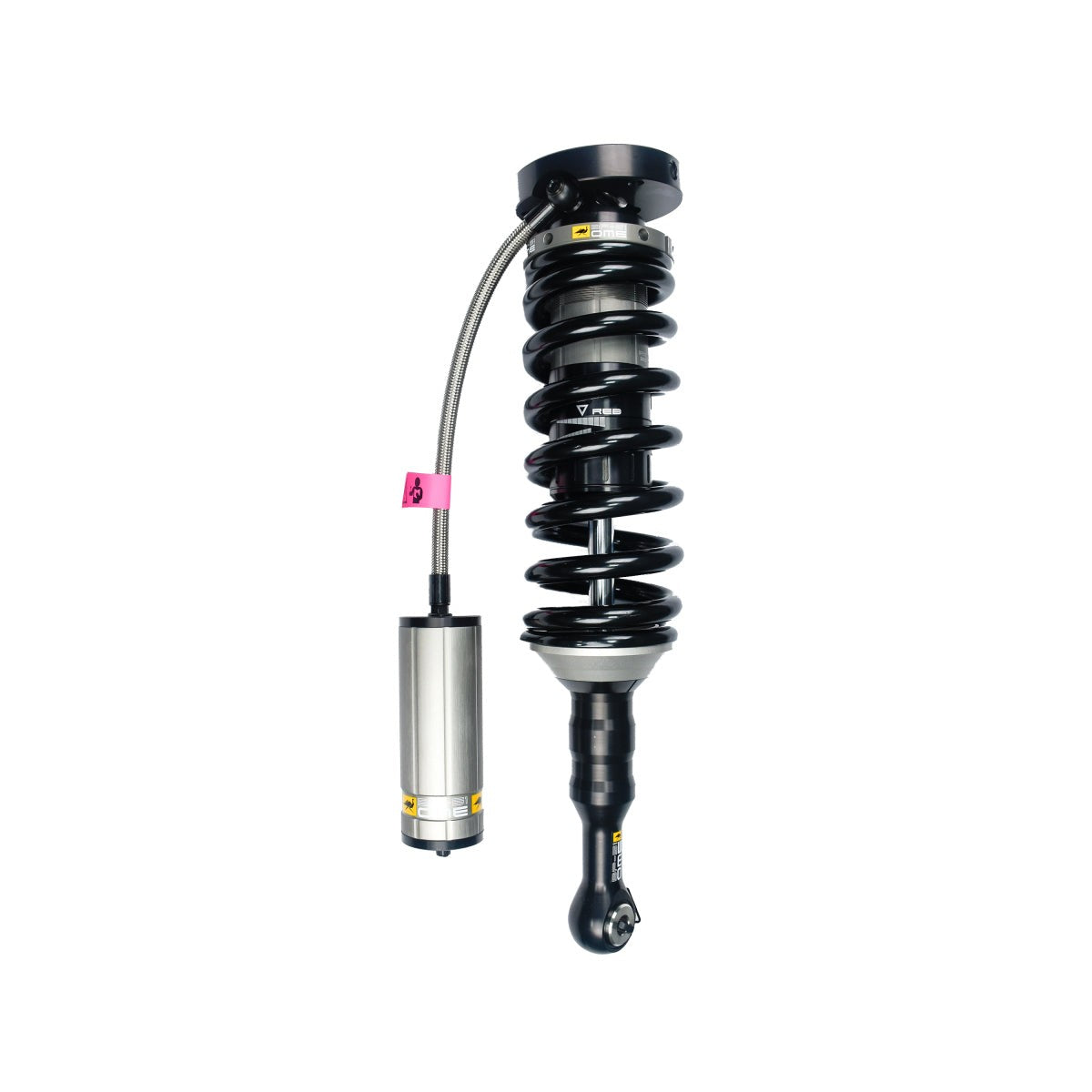 ARB Old Man Emu BP-51 front left internal bypass coilover with X5K steel spring for 2005-2023 Toyota Tacoma.