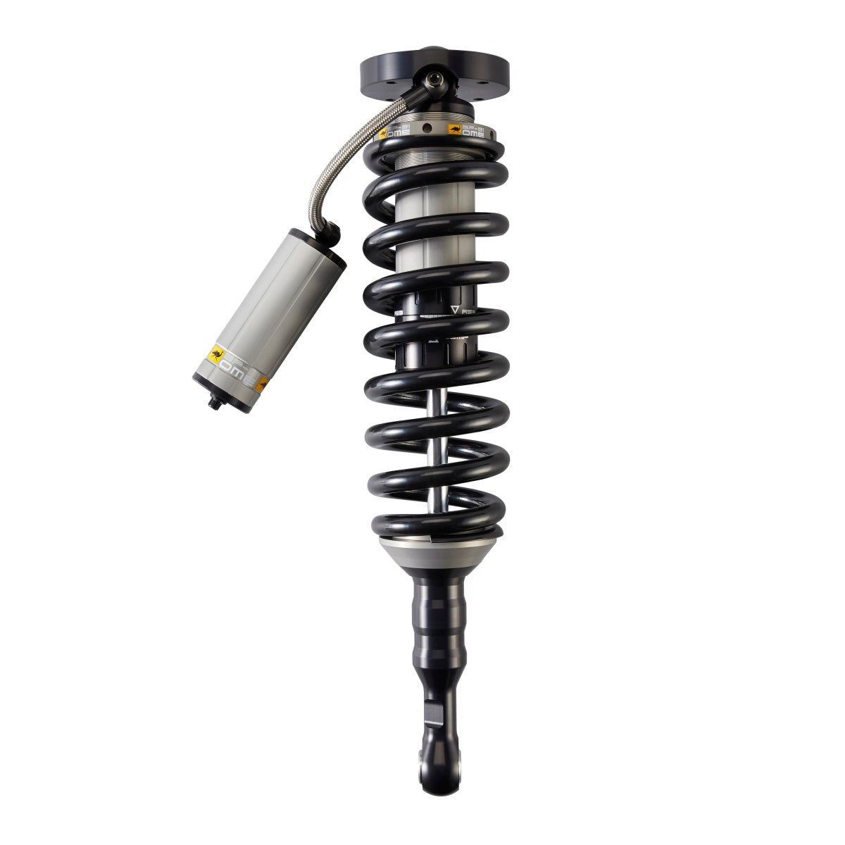 ARB Old Man Emu BP-51 front left-hand internal bypass coilover with X5K steel spring for Toyota Tundra and Tacoma.