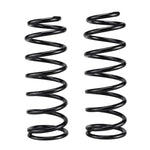 Black powder-coated Old Man Emu 2863J heavy-duty coil spring for 4WD suspension systems.