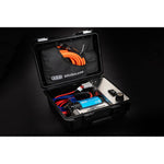 ARB CKBLP12 portable brushless 12V single air compressor kit with 20ft hose and tire chuck in a durable carry case.