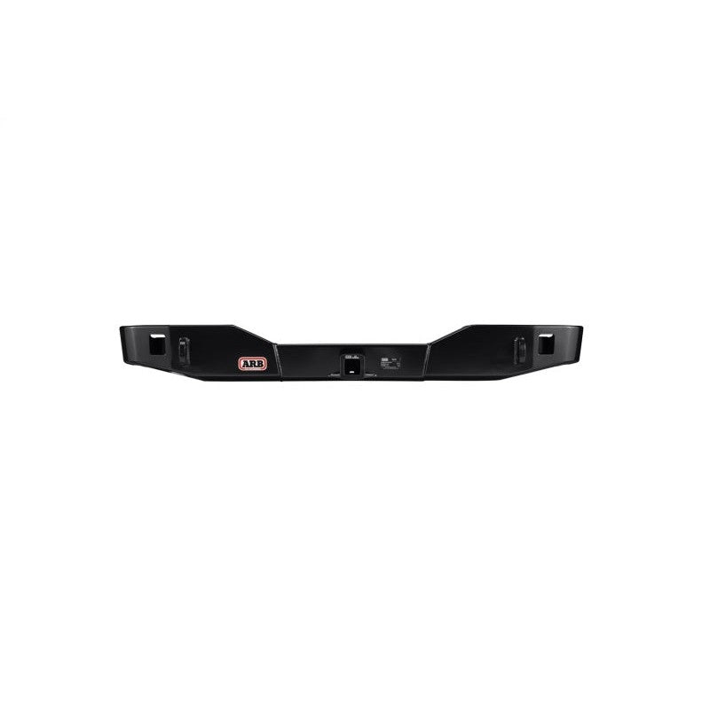 ARB Summit Rear Bumper in textured black powder coat with integrated tow hitch and recovery jack points
