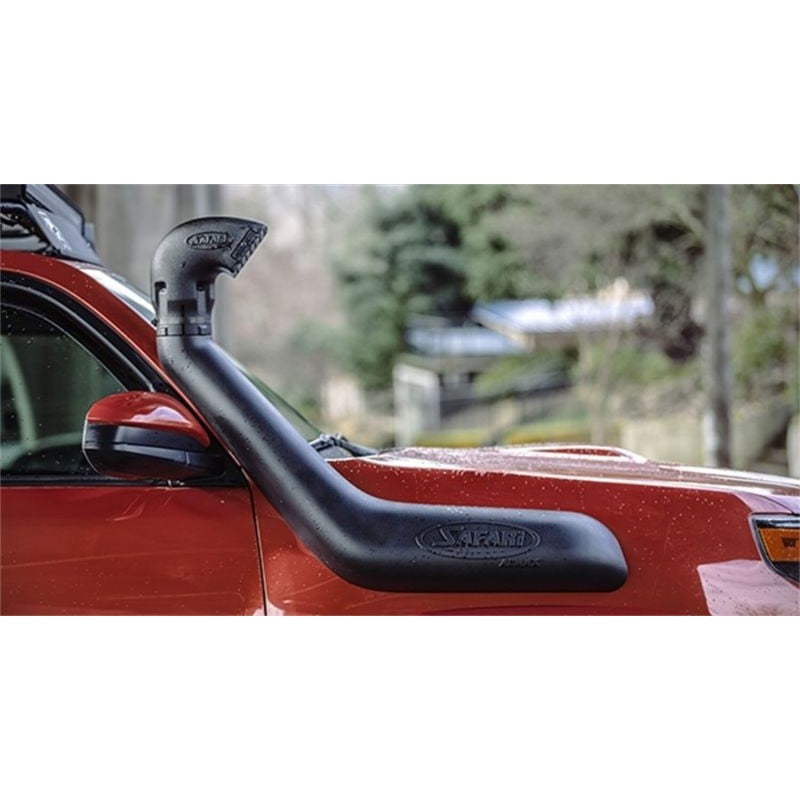 ARB Safari Armax high-flow snorkel system for 5th Generation Toyota 4Runner with black UV-stable polyethylene body.