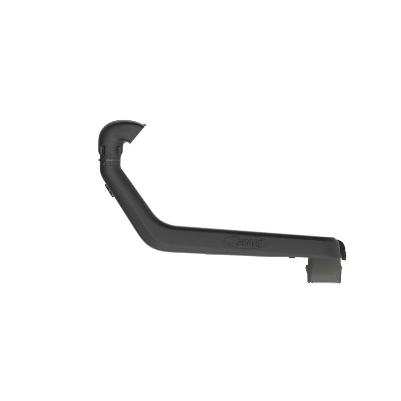 Black Safari Snorkel SS1080HF air intake system mounted on a Jeep Wrangler JL fender.