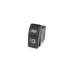 ARB LED backlit rocker switch with white illumination and iconic 4WD vehicle graphic on the cover.