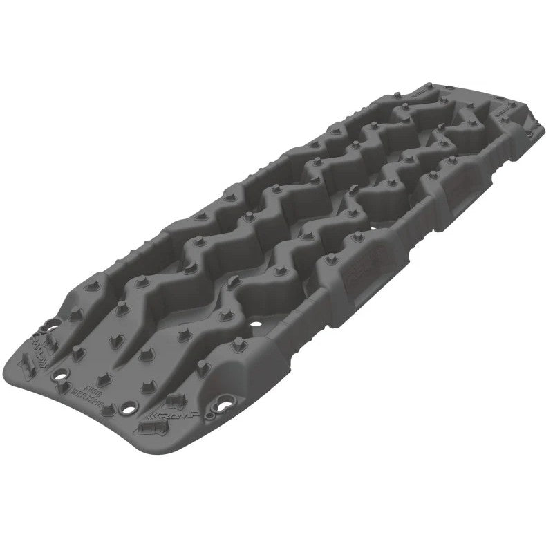 Gun Grey ARB TRED GT recovery boards featuring aggressive traction teeth and integrated shovel handles.