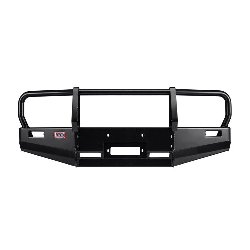 Black powder-coated ARB Deluxe steel winch bar bumper for 1995-2004 Toyota Tacoma
