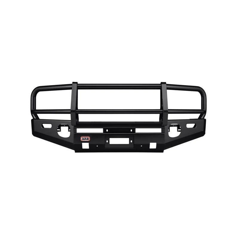 ARB Deluxe Winch Bar front bumper in black powder coat for Toyota Tundra and Sequoia