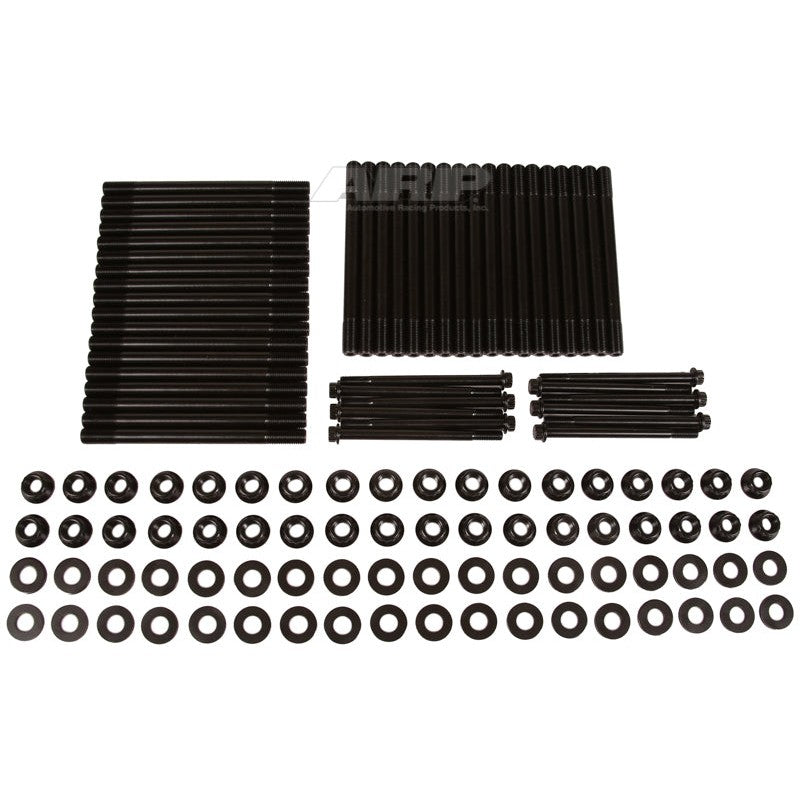 ARP 230-4301 ARP2000 head stud kit with black oxide studs, 12-point nuts, and washers for 6.6L L5P Duramax engines.