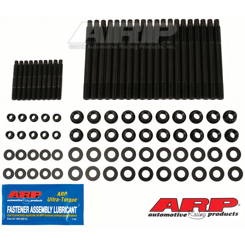 ARP 234-4345 Pro Series cylinder head stud kit with black oxide studs, 12-point nuts, and washers for 2004-up Chevy LS.