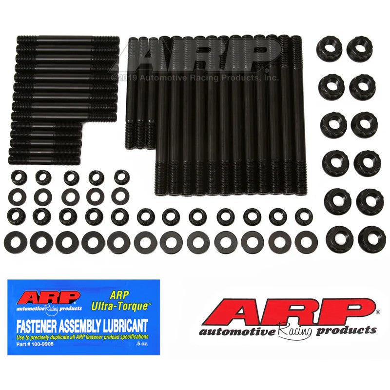 ARP 251-5801 Main Stud Kit for Ford 2.5L B5254 engines featuring black oxide studs, 12-point nuts, and washers.