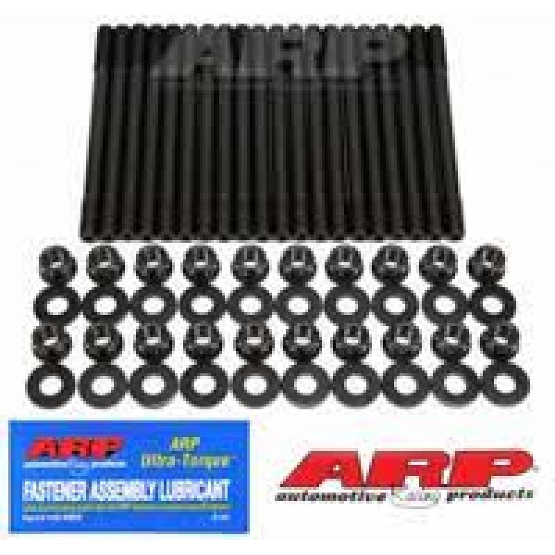 ARP 256-4302 cylinder head stud kit including 8740 chrome moly studs, parallel-ground washers, and 12-point nuts.