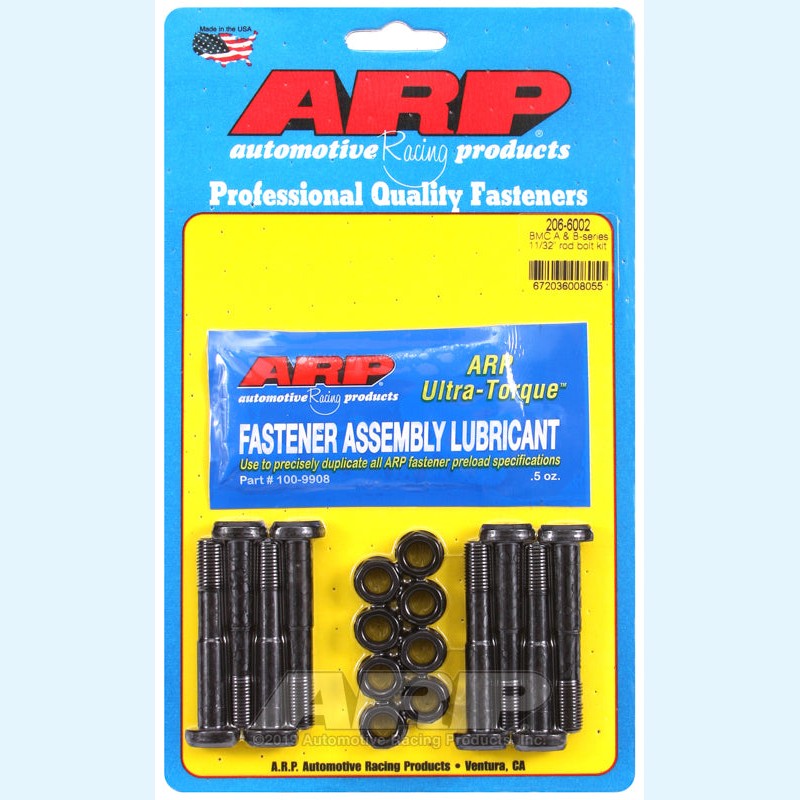 ARP 206-6002 high performance 11/32 inch connecting rod bolt set for BMC A and B series engines.