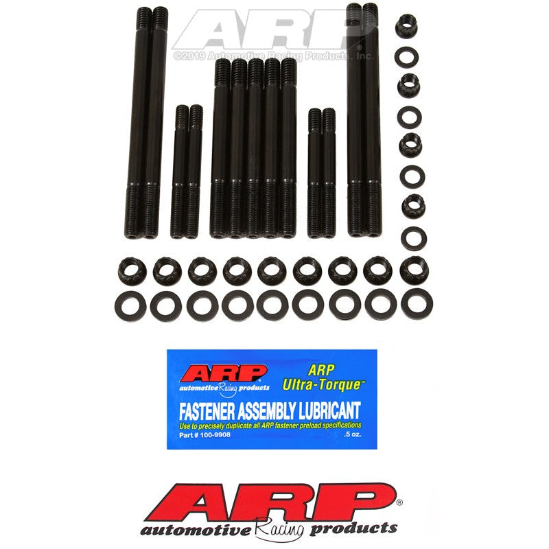 ARP 206-4201 head stud kit for BMC A-Series 9-stud engines featuring chromoly studs, 12-point nuts, and washers.