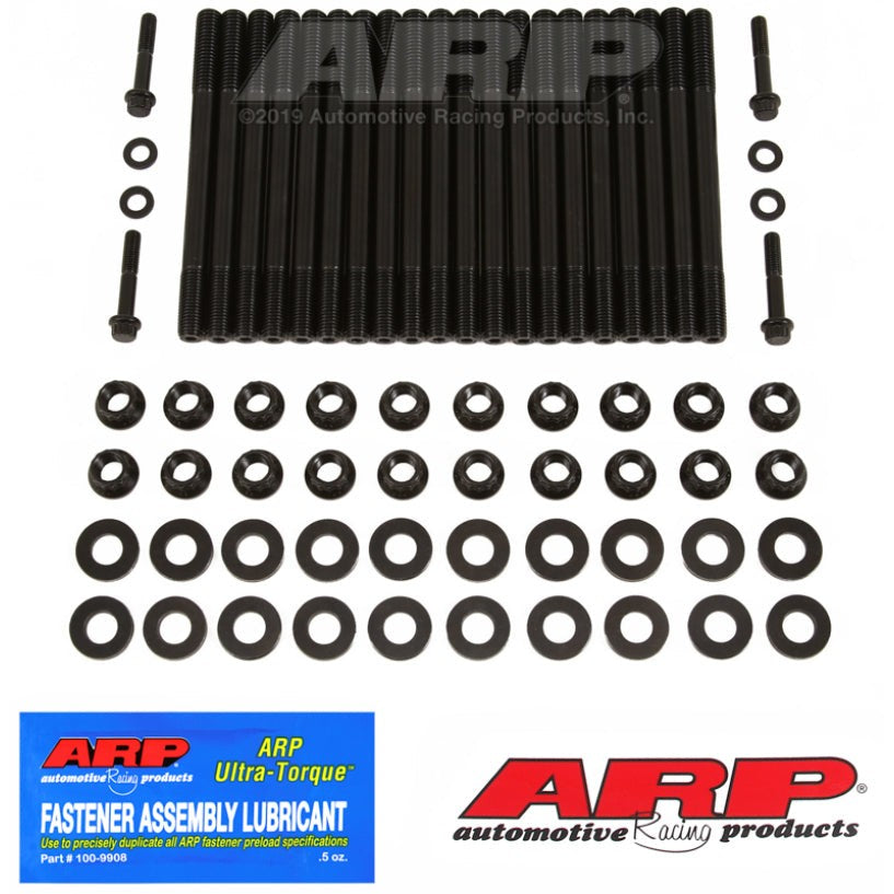 ARP 201-4307 Head Stud Kit with 8740 chrome moly studs and 12-point nuts for BMW S65 4.0L V8 engines.