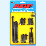 Collection of silver-finished ARP hex head bolts with washers for Buick 350 timing cover and water pump