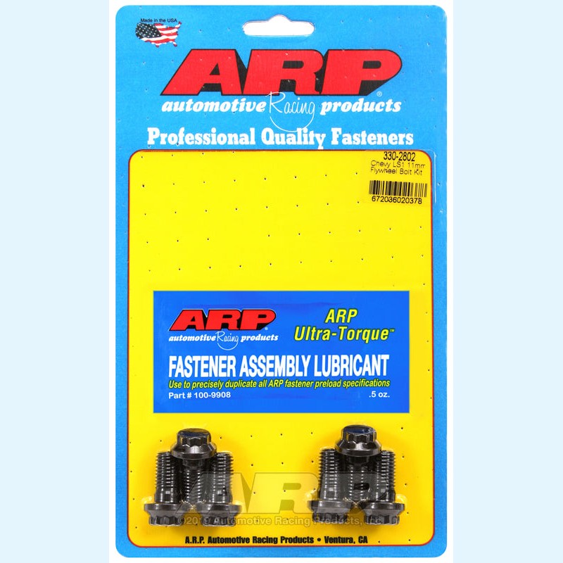 ARP 330-2802 flexplate bolt kit for Chevy LS Gen III and IV engines with 12-point heads and 0.880 inch UHL.