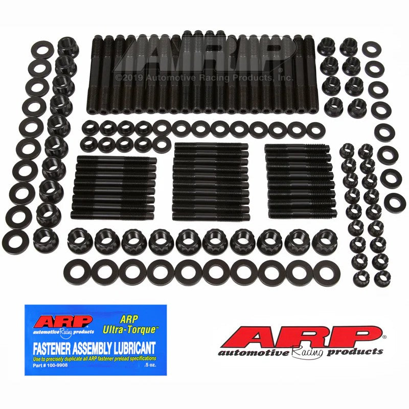 ARP 234-4341 head stud kit featuring high-strength studs, 12-point nuts, and washers for Chevy Dart LS Next 23-bolt blocks.