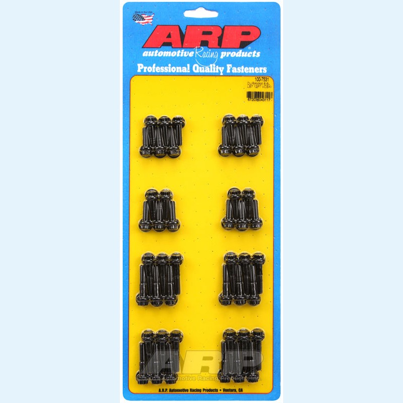 Set of ARP 12-point valve cover bolts for Chevy Duramax 6.6L LB7 diesel engines