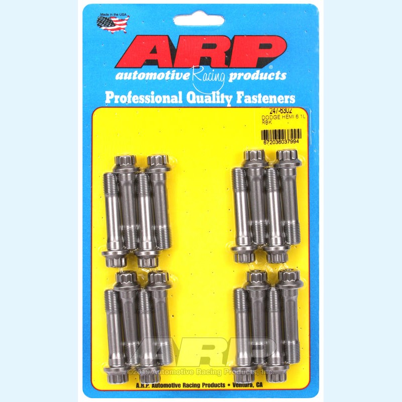 ARP 8740 chrome moly connecting rod bolts and assembly lubricant for Dodge 6.1L Hemi engines.