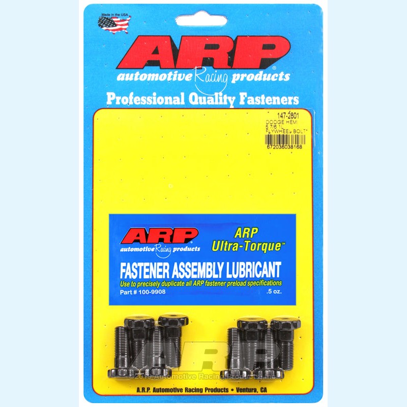 ARP 147-2801 Flywheel Bolt Kit with 12-point chrome moly fasteners for Dodge Hemi 6.1L engines.